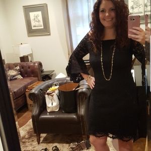 Black lace dress